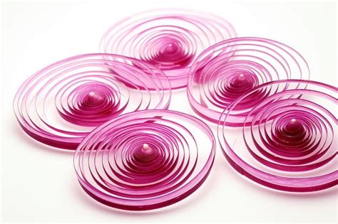 Premium Photo Sliced Red Onions Isolated On White Background