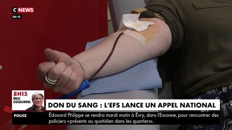 Don Du Sang L EFS Lance Un Appel National