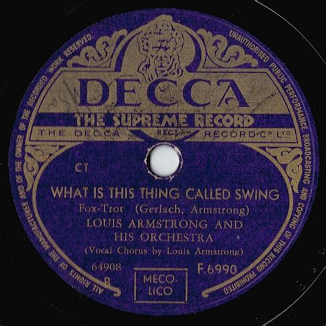 Jeepers Creepers What Is This Thing Called Swing By Louis Armstrong