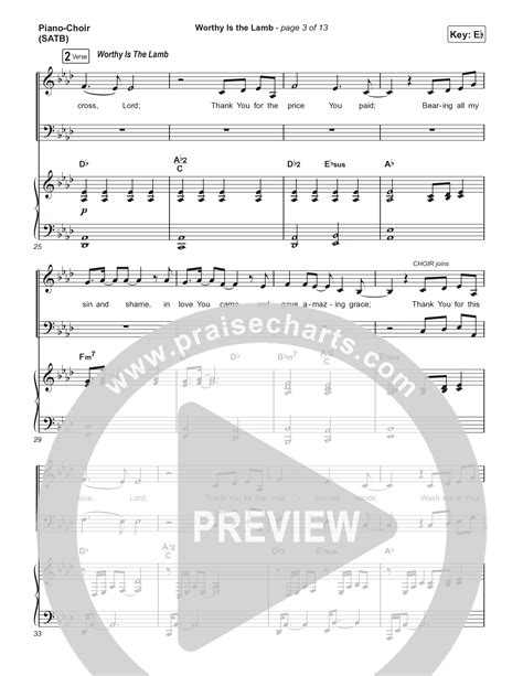 Worthy Is The Lamb Part Choral Satb Sheet Music Pdf Travis