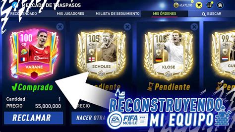 😱 Reconstruyendo Mi Equipo En Fifa 22 Mobile Fichamos Iconos Prime