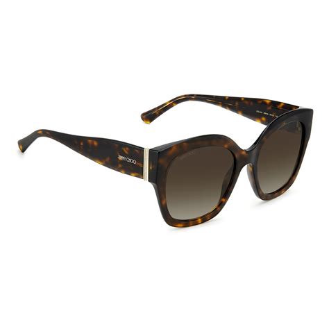 Jimmy Choo LEELA S 086 HA Havana Sunglasses Woman