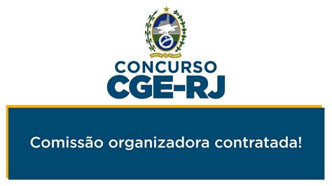 Concurso CGE RJ comissão organizadora formada Rico Domingues