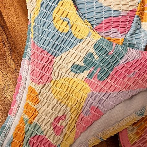 Print Bikini Summer Swimsuit 2022 New Triangle Swiwmear Women Push Up Bikinis Set Micro Thong