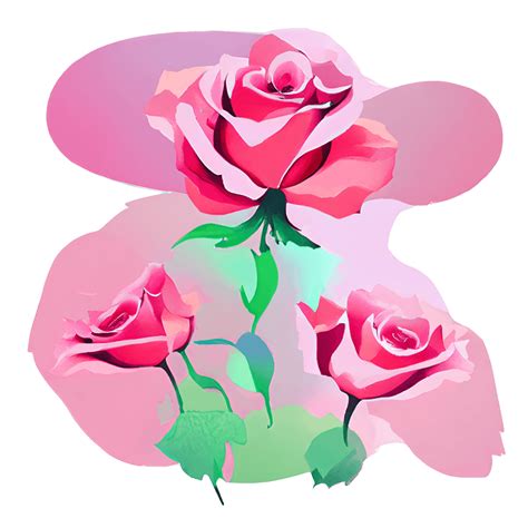 Pink Rose Watercolor · Creative Fabrica