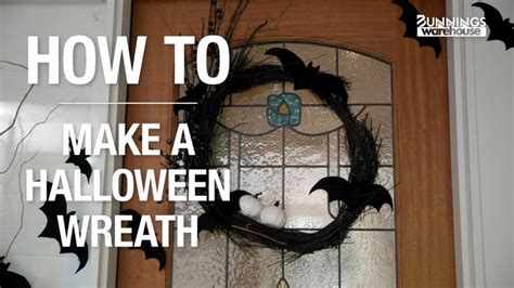 How To Make A Halloween Wreath Bunnings Warehouse YouTube