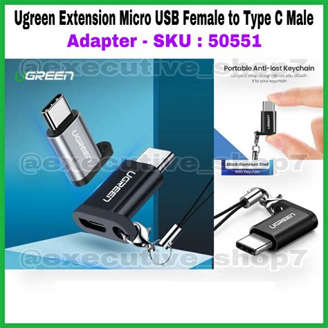 Jual Ugreen Extension Micro Usb Female To Type C Male Sku 50551 Di