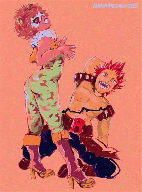 Pin On Eijiro Kirishima X Mina Ashido