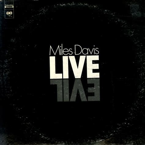 Miles Davis Live Evil Black White Cover Lp Vinyl Record Album