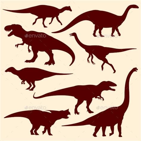 Dinosaur Silhouette Vector Art