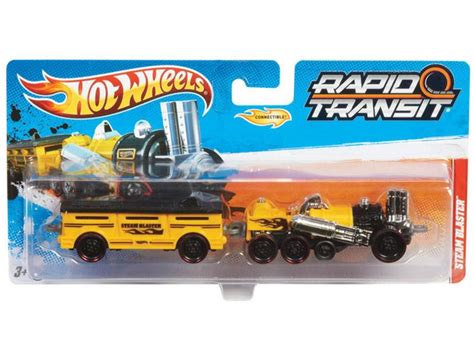 Hot Wheels Rapid Transit Steam Blaster Mattel Caminh Es Motos E Nibus De Brinquedo