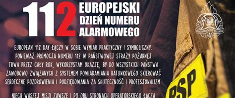 Europejski Dzie Numeru Alarmowego Komenda Powiatowa Pa Stwowej