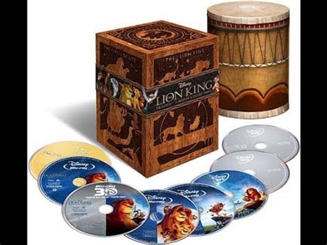 DVD Blu Ray Unboxing Lion King Trilogy Collectors Edition YouTube