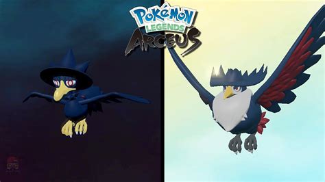 How To Find Murkrow Evolve It Into Honchkrow In Pokemon Legends