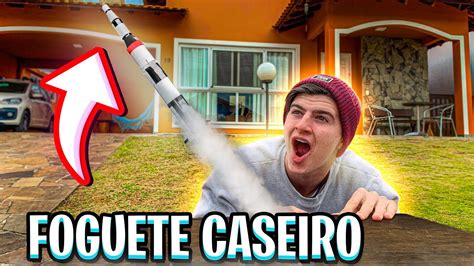 COMO FAZER UM FOGUETE CASEIRO EM 5 MINUTOS YouTube