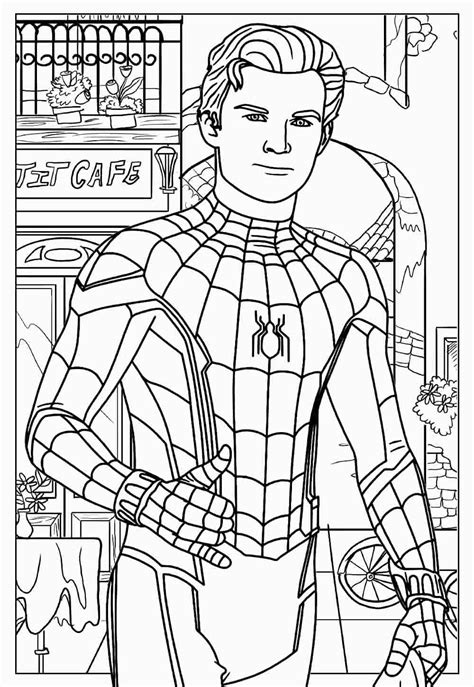 Peter Parker Desenho Do Homem Aranha Para Colorir - Desenhos do Homem-Aranha para colorir - Bora Colorir