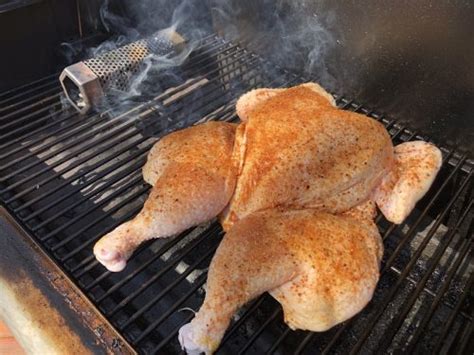 Crispy Spatchcock Chicken On A Pellet Grill Extraordinary Bbq