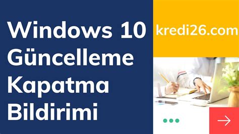 Windows 10 Güncelleme Kapatma 2022 2023 Windows 10 Güncelleme Kapatma