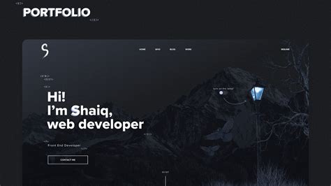 Web Developer Portfolio On Behance