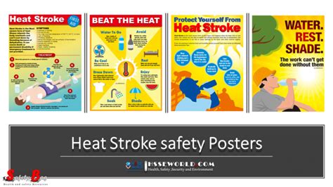 Heat Stress And Heat Stroke Safety Posters Safety Bag