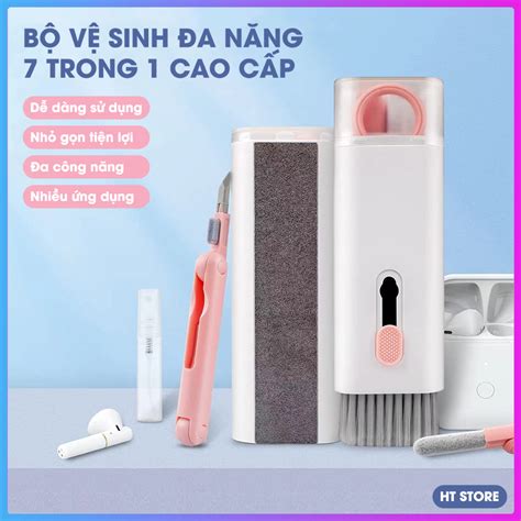 Bộ dụng cụ vệ sinh Laptop Máy tính Bàn Phím Tai Nghe Airpod 7 in 1