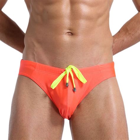 Mens Low Rise Swimwear Swim Briefs Bikini Shorts Beach Swimming Trunks