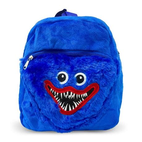 Mochila Peluche Infantil Huggy Wuggy Y Kissy Missy Azul El Rey Del