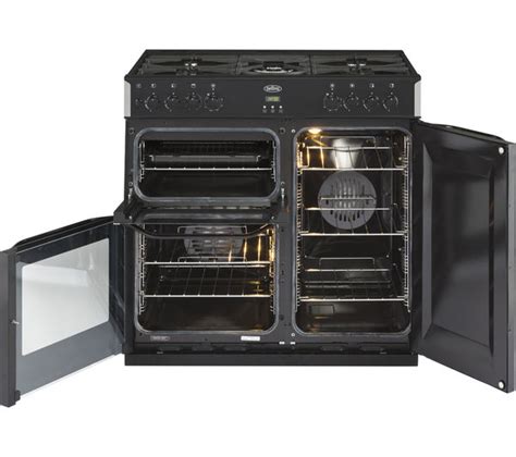 Buy Belling Cr Dft Cm Dual Fuel Range Cooker Black Free