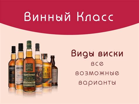 Виды виски