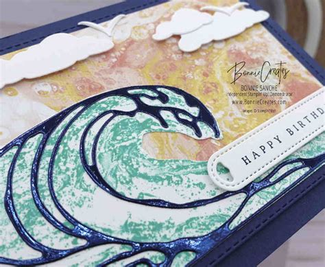 Waves Of The Ocean Birthday Card Bonnie Sanche Stampin Up