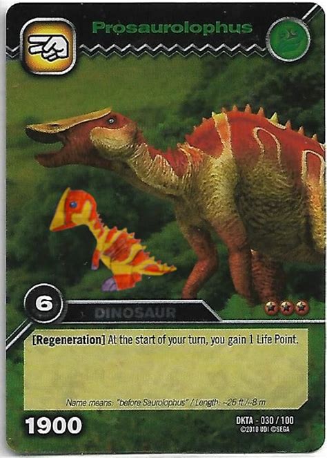 Dinosaur King Lanzhousaurus Card