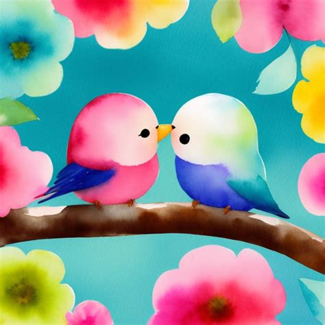 Blue Love Birds Images