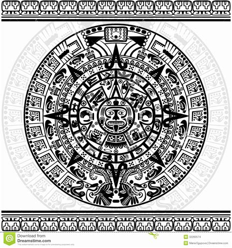 Mayan Calendar Vector At Getdrawings Free Download