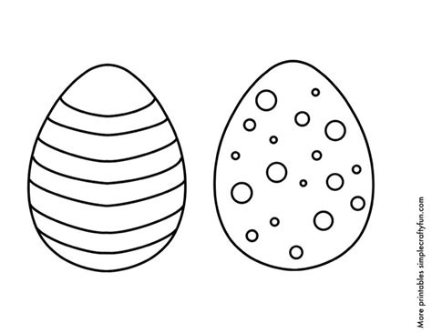 Easter Egg Printable Templates And Coloring Pages