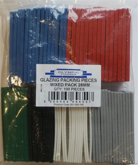 Windows Glazing Packing Pieces Mixed Pack 100 Upvc