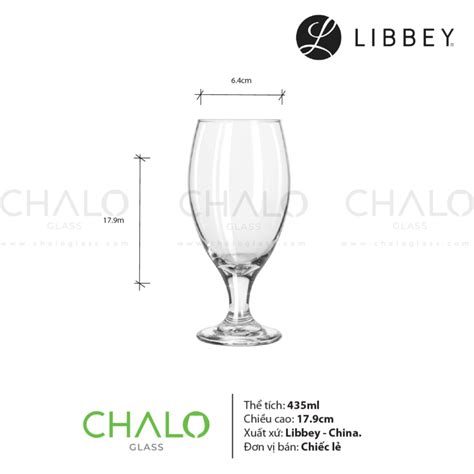 Ly Thủy Tinh Libbey Teardrop Beer 435ml 3915 Chalo Glass Ncc 1