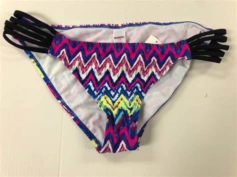 Bongo Juniors Swim Low Cut Bikini Bottoms Multi Color Size XL NWT EBay