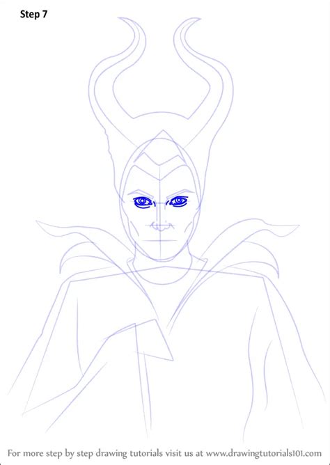 Learn How to Draw Maleficent (Characters) Step by Step : Drawing Tutorials