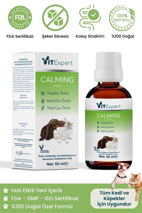 Vitexpert Kedi Ve K Pekler In Do Al Anti Stress Sakinle Tirici