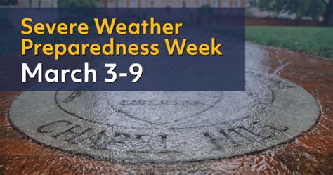 Severe Weather Preparedness Week Severe Weather Alerts And