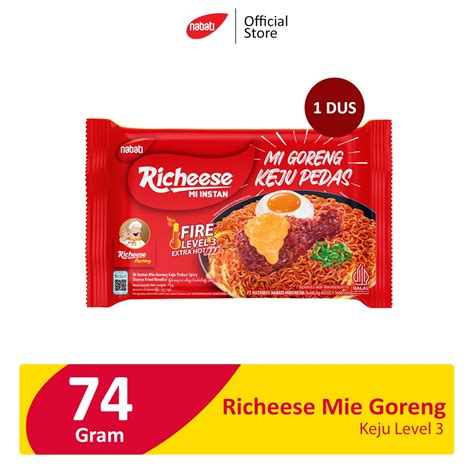 Jual Richeese Mie Goreng Keju Level G Dus Shopee Indonesia