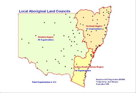 Distribution Of Local Aboriginal Land Councils Nsw Aboriginal Housing