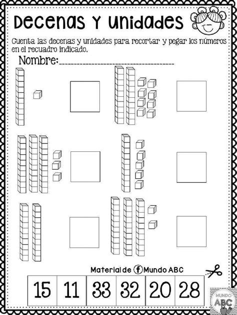 Ficha Online De Unidades Y Decenas Para Primero Puedes Hacer Los