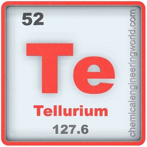 Tellurium Element Properties and Information - Chemical Engineering World