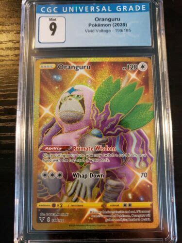 Yahoo オークション CGC 9 Pokemon Secret Rare Gold Oranguru Vivid