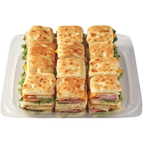 H-E-B Deli Large Party Tray - Ciabatta Slider Sandwiches | Fig App