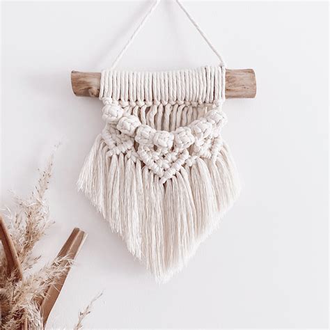 Mini Macrame Macrame Hanging Macrame Mini Macrame - Etsy