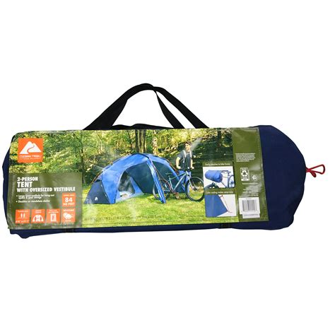 Ozark Trail 2 Person Tent With Oversized Vestibule Blue Dimensions 866” X 14160” X 65