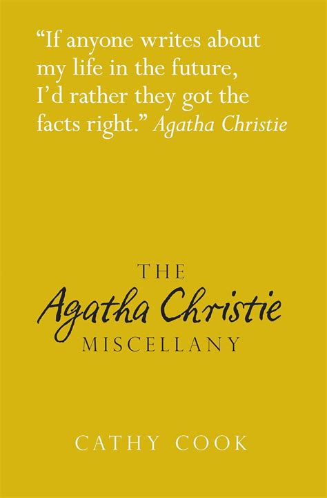 The Agatha Christie Miscellany Inspiring Lives Cook Cathy Amazon