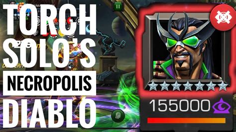 R5 Torch Unascended Vs Necropolis Diablo Perfect Solo Mcoc Youtube